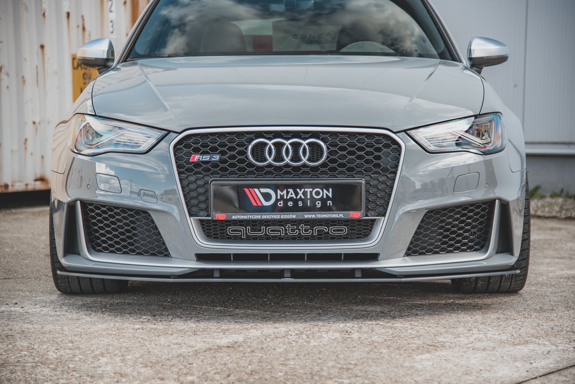 Maxton Design Street Pro Street+ Spoilerlippe Front Ansatz passend für Audi RS3 8V Sportback