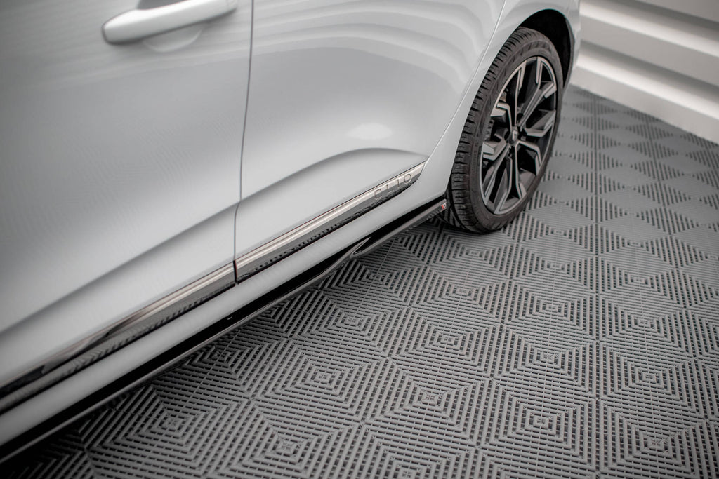 Maxton Design Street+ Seitenschweller Leisten passend für Renault Clio Mk5 schwarz Hochglanz
