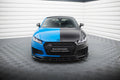 Maxton Design Street+ Spoilerlippe Front Ansatz V.1 passend für Audi TT S / TT S-Line 8S Facelift schwarz Hochglanz