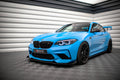 Maxton Design Front Stoßstange Flaps passend für BMW M2 Competition F87 schwarz Hochglanz
