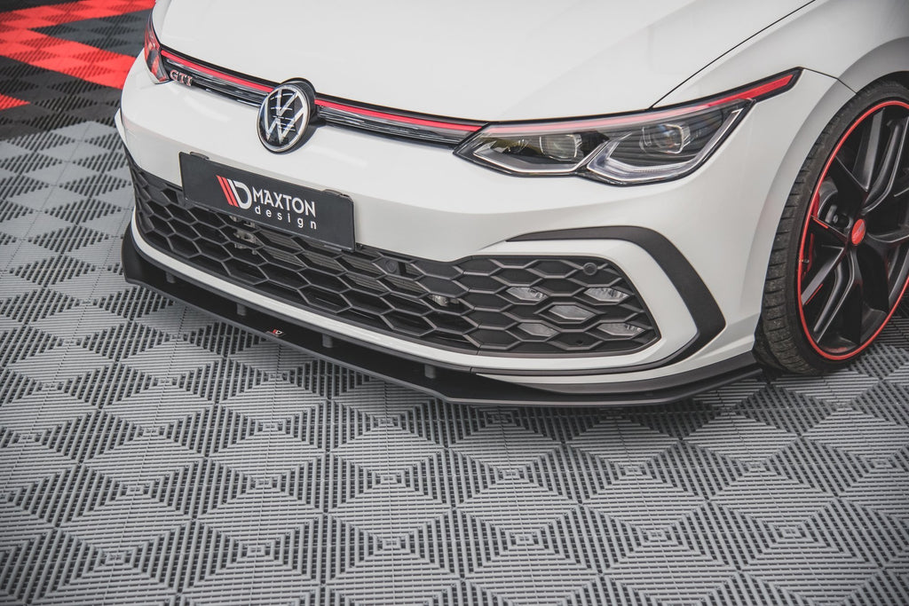 Maxton Design Street Pro Street+ Spoilerlippe Front Ansatz passend für VW Golf GTI / GTE / GTD / R-Line Mk8