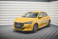 Maxton Design Street+ Spoilerlippe Front Ansatz V.2 passend für Peugeot 208 Mk2 schwarz Hochglanz