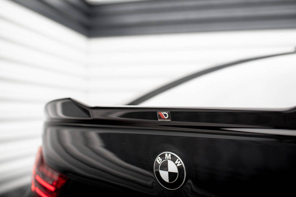 Maxton Design Spoiler CAP 3D passend für BMW 4er Gran Coupe Standard / M-Paket F36 / F36 Facelift schwarz Hochglanz