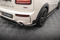 Maxton Design Heck Ansatz Flaps Diffusor V.1 passend für Mini Cooper Clubman John Cooper Works F54 Facelift schwarz Hochglanz