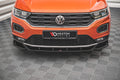 Maxton Design Street+ Spoilerlippe Front Ansatz V.1 passend für VW T-Roc Mk1 schwarz Hochglanz