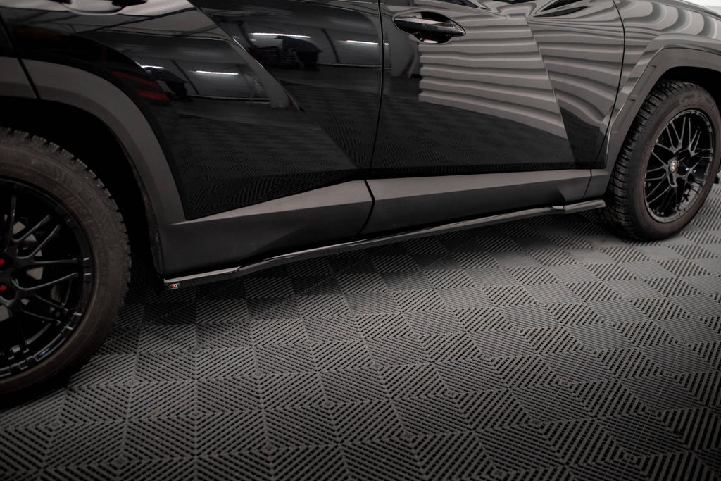 Maxton Design Street+ Seitenschweller Leisten passend für Hyundai Tucson Mk4 schwarz Hochglanz
