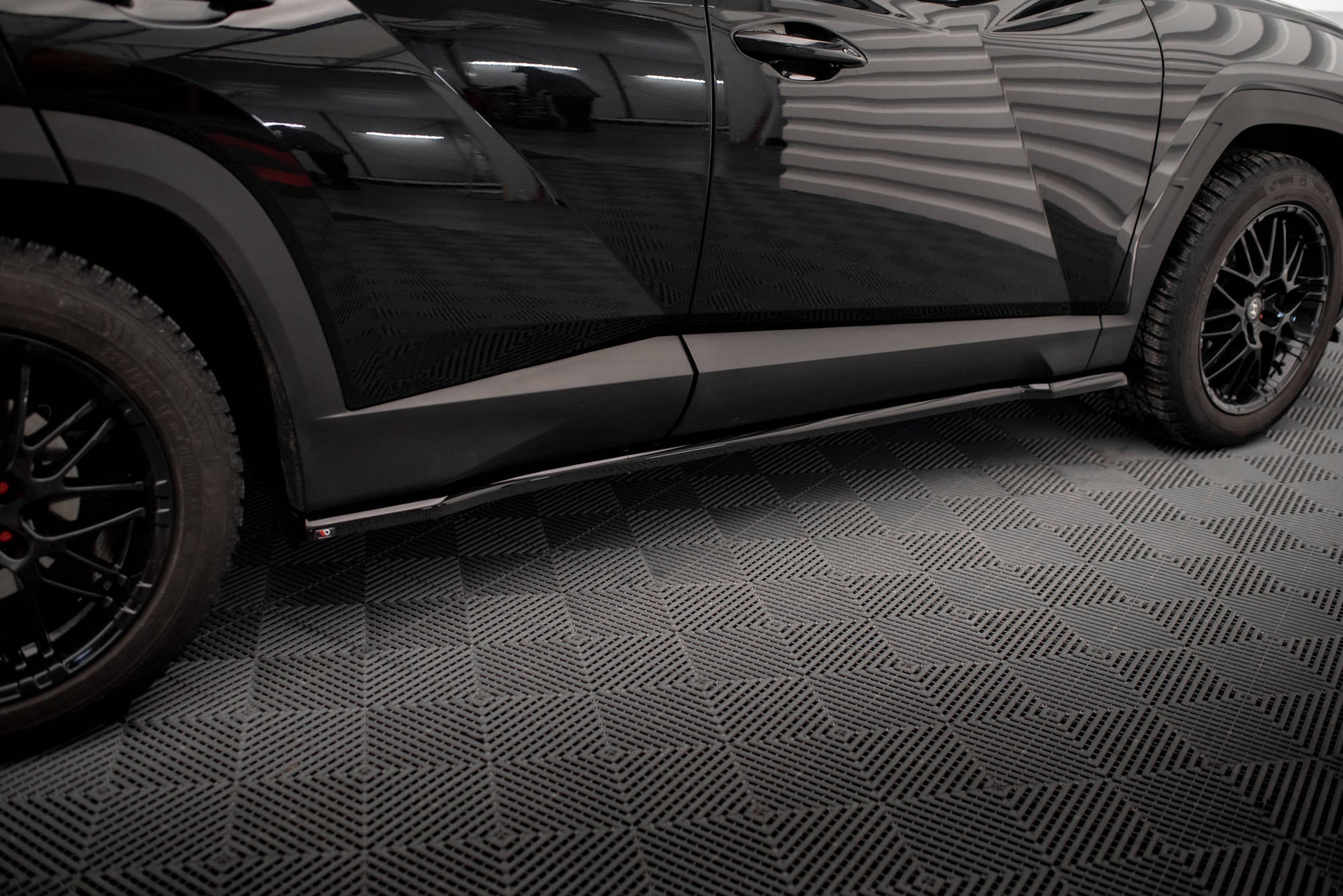 Maxton Design Street+ Seitenschweller Leisten passend für Hyundai Tucson Mk4 schwarz Hochglanz