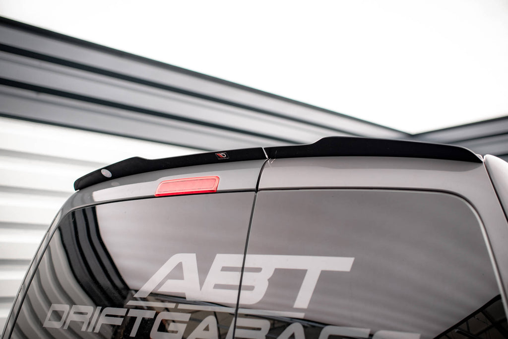 Maxton Design Spoiler CAP passend für VW Caddy Mk3 Facelift schwarz Hochglanz
