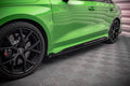 Maxton Design Seitenschweller Flaps passend für Audi RS3 Limousine 8Y schwarz Hochglanz