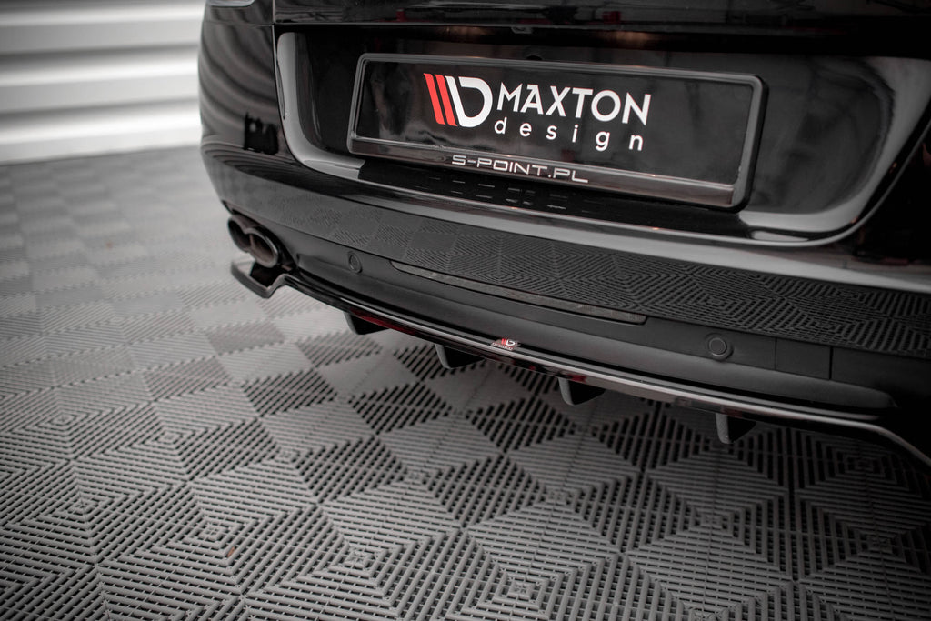 Maxton Design Street+ Mittlerer Diffusor RACE passend für Bentley Continental GT V8 S Mk2 schwarz Hochglanz