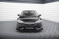 Maxton Design Front Stoßstange Flaps passend für Honda Civic Limousine Mk10 schwarz Hochglanz