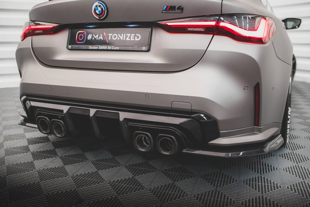 Maxton Design Set of Carbon Fiber Splitters BMW M4 G82 schwarz matt für BMW