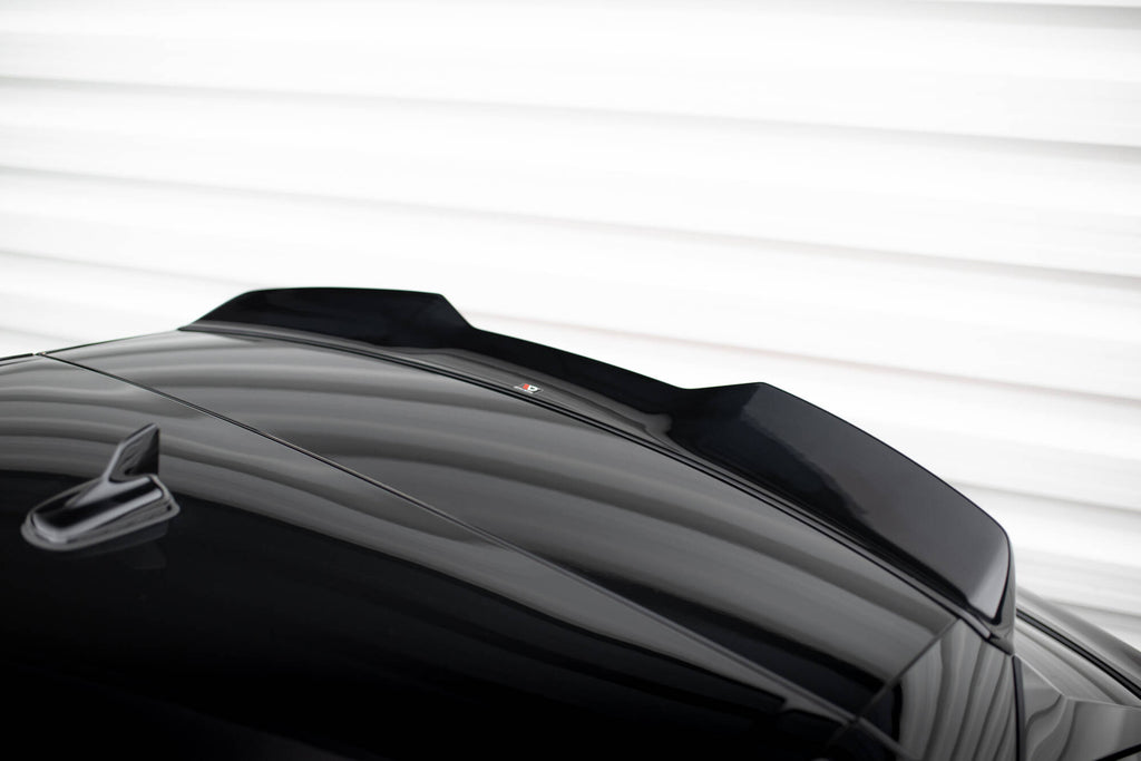 Maxton Design Höher Spoiler CAP 3D passend für Audi Q8 / SQ8 / Q8 S-Line Mk1 schwarz Hochglanz