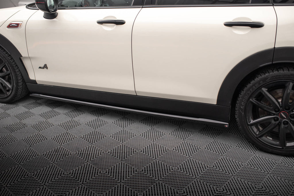 Maxton Design Street+ Seitenschweller Leisten passend für Mini Cooper Clubman John Cooper Works F54 Facelift schwarz Hochglanz