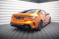 Maxton Design Heck Ansatz Flaps Diffusor V.5 passend für BMW 4er M440i G22 / G23 / G22 Facelift / G23 Facelift schwarz Hochglanz