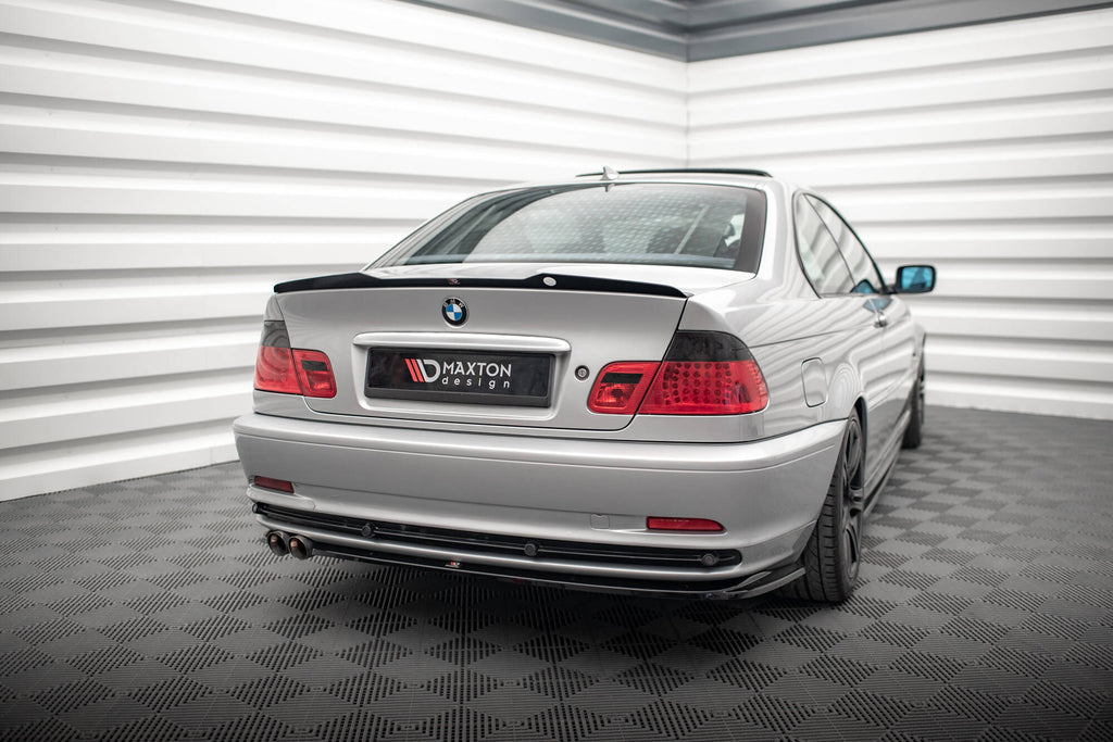 Maxton Design Spoiler CAP V.2 passend für BMW 3er Coupe E46 schwarz Hochglanz