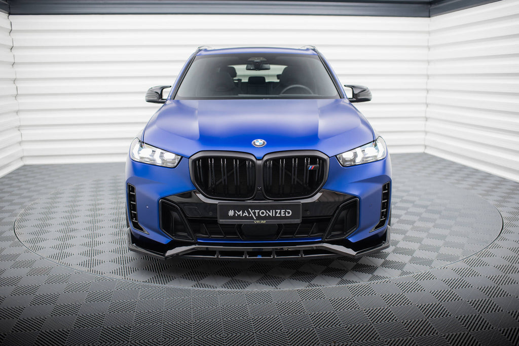 Maxton Design Street+ Spoilerlippe Front Ansatz V.2 passend für BMW X5 M-Paket G05 Facelift schwarz Hochglanz