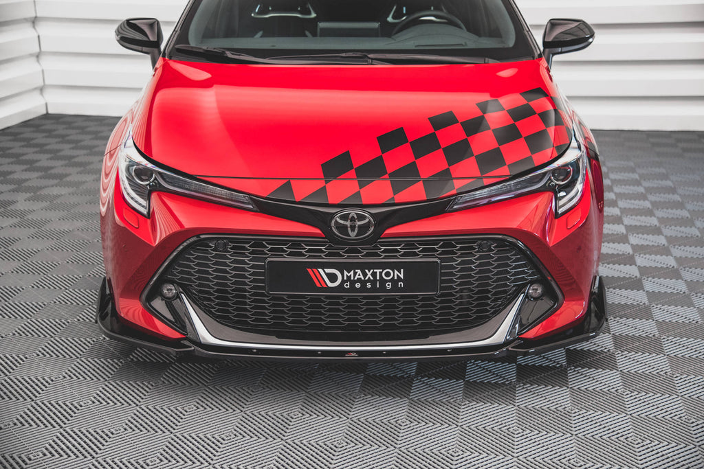 Maxton Design Street+ Spoilerlippe Front Ansatz V.1 + Flaps passend für Toyota Corolla GR Sport XII