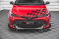 Maxton Design Street+ Spoilerlippe Front Ansatz V.1 + Flaps passend für Toyota Corolla GR Sport XII