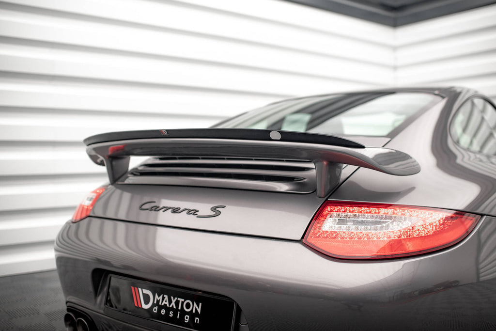 Maxton Design Spoiler CAP passend für Porsche 911 Carrera / Carrera GTS 997 Facelift schwarz Hochglanz