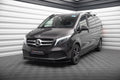 Maxton Design Street+ Spoilerlippe Front Ansatz V.2 passend für Mercedes-Benz V-Klasse W447 Facelift schwarz Hochglanz