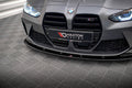 Maxton Design Street+ Spoilerlippe Front Ansatz V.1 passend für BMW M3 Limousine / Touring G80 / G81 schwarz Hochglanz