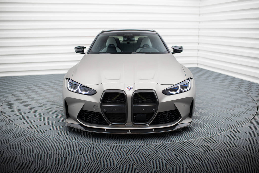 Maxton Design Prepreg Carbon Fiber Street+ Spoilerlippe Front Ansatz V.3 passend für BMW M4 G82 / M3 G80