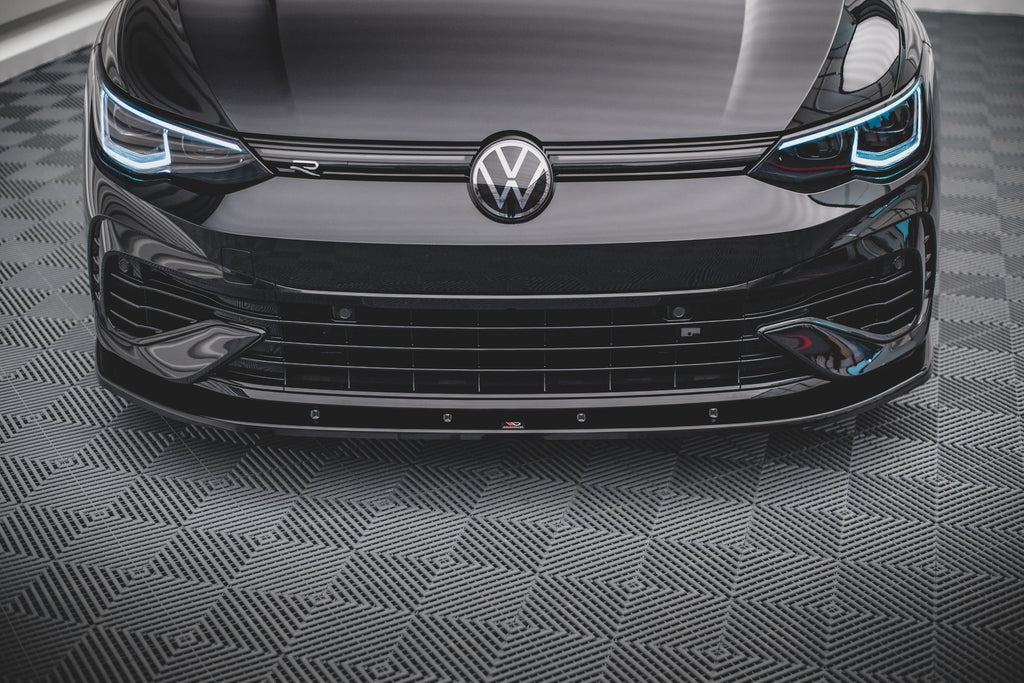 Maxton Design Front Ansatz V.1 für Volkswagen Golf R Mk8 schwarz matt