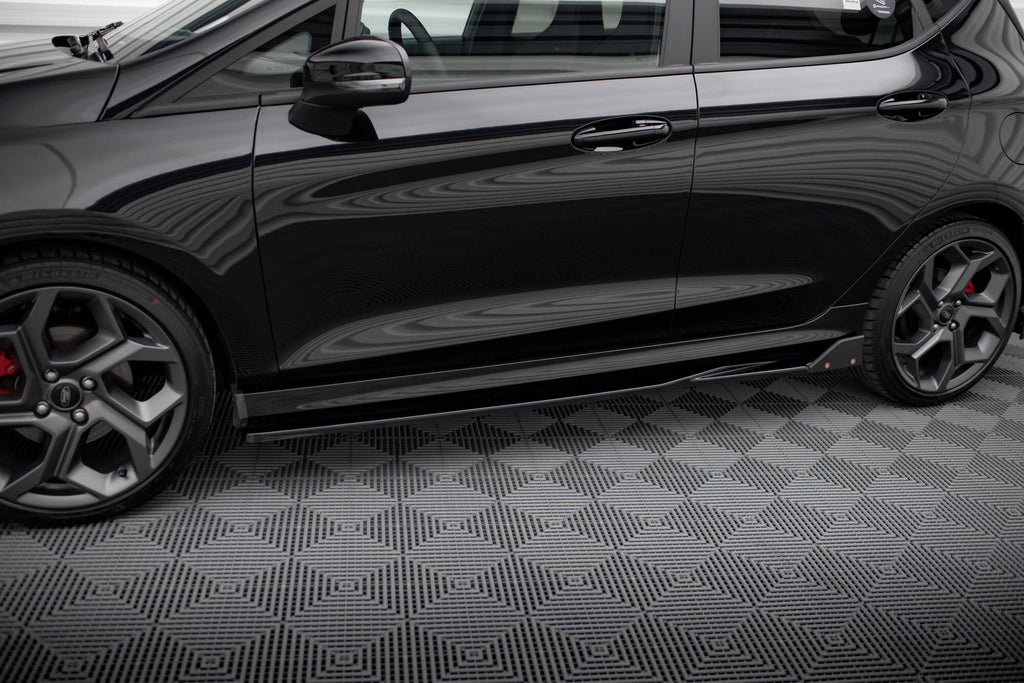 Maxton Design Street+ Seitenschweller Leisten V.2 passend für + Flaps passend für Ford Fiesta ST / ST-Line