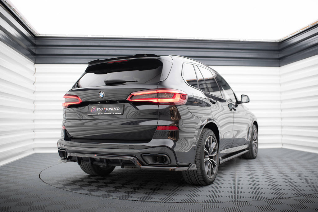 Maxton Design Street+ Mittlerer Diffusor RACE passend für BMW X5 M-Paket G05 schwarz Hochglanz