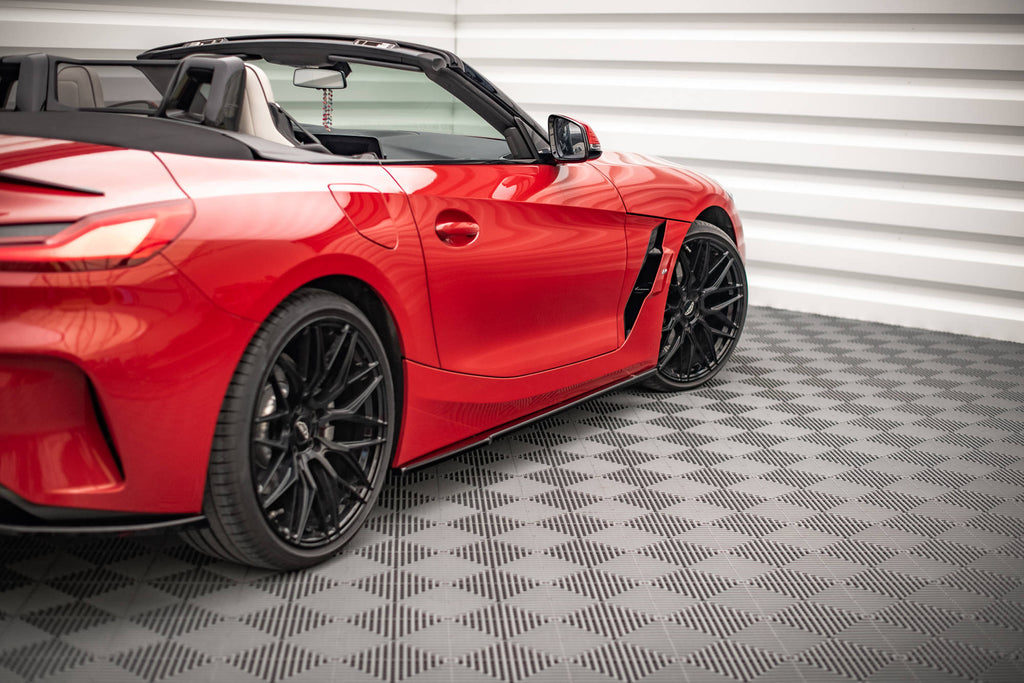 Maxton Design Street+ Seitenschweller Leisten passend für BMW Z4 M-Paket G29 schwarz Hochglanz