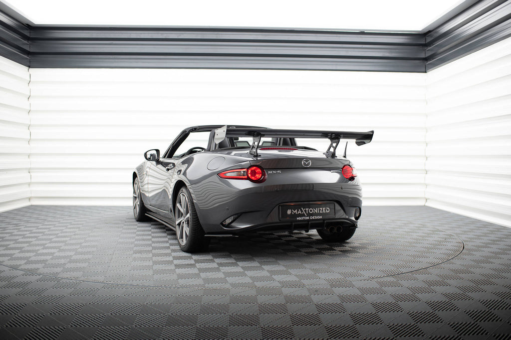 Maxton Design Carbon Spoiler With Internal Brackets Uprights Mazda MX-5 ND (Mk4) für Mazda MX-5 Mk4 (ND)