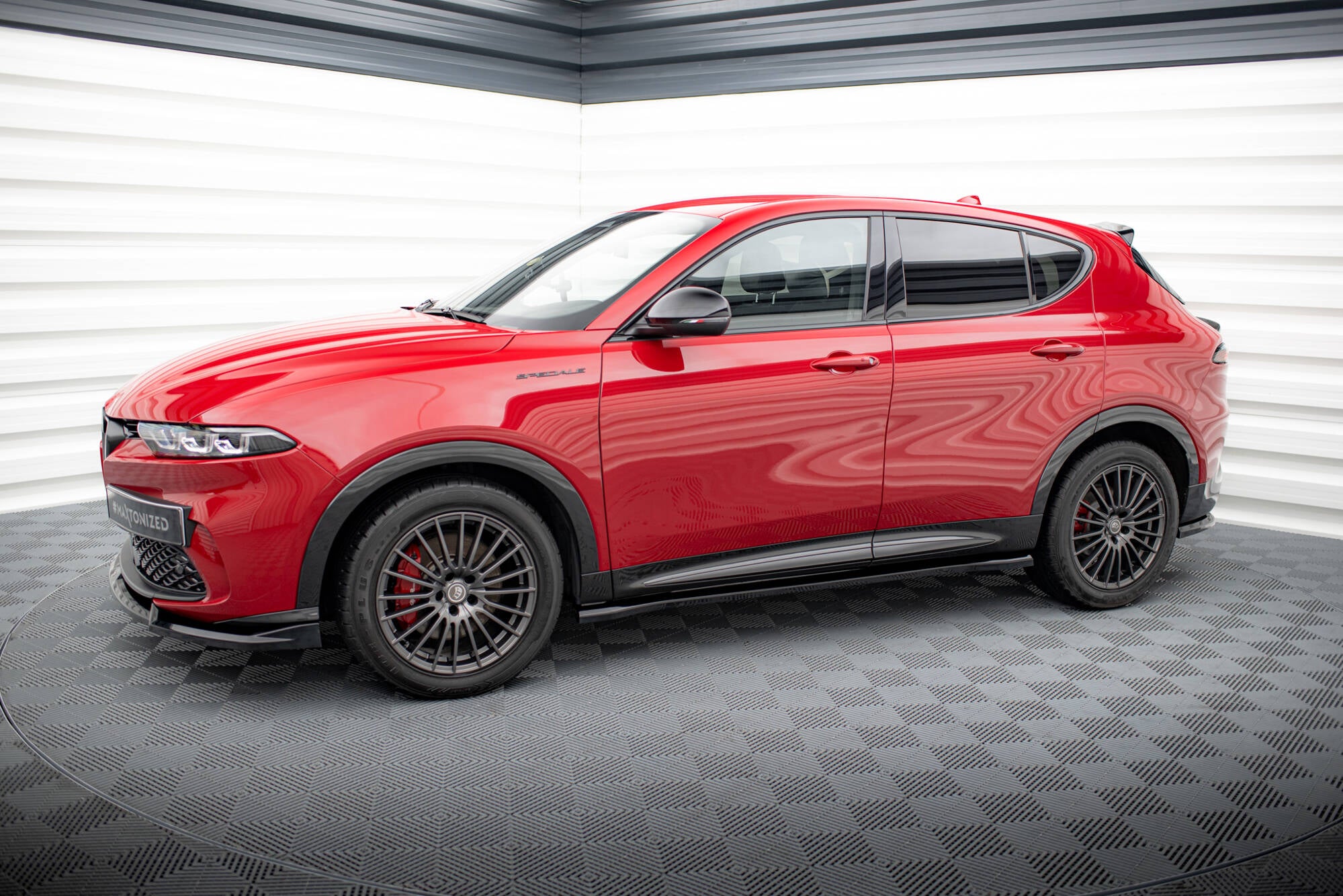 Maxton Design Street+ Seitenschweller Leisten passend für Alfa Romeo Tonale Mk1 schwarz Hochglanz