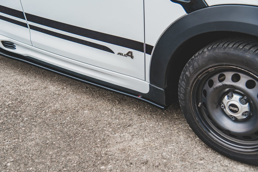 Maxton Design Street+ Seitenschweller Leisten passend für Mini Countryman Mk1 JCW schwarz Hochglanz