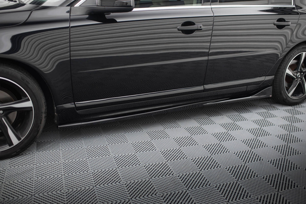 Maxton Design Street+ Seitenschweller Leisten passend für Volvo S80 Mk2 schwarz Hochglanz