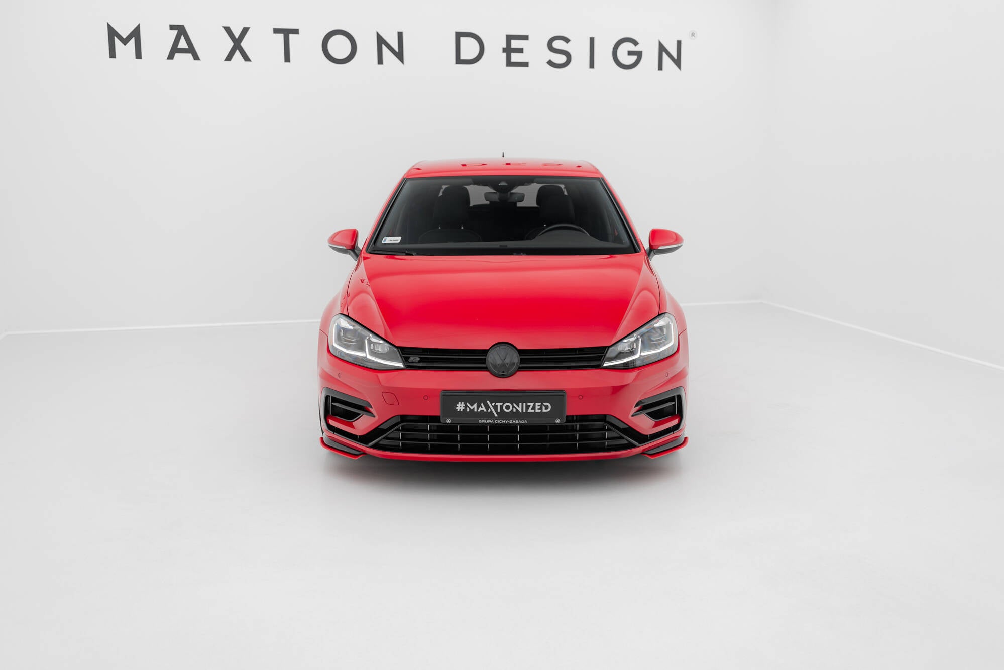Maxton Design Front Ansatz für VW Golf R / R-Line Mk7 Facelift
