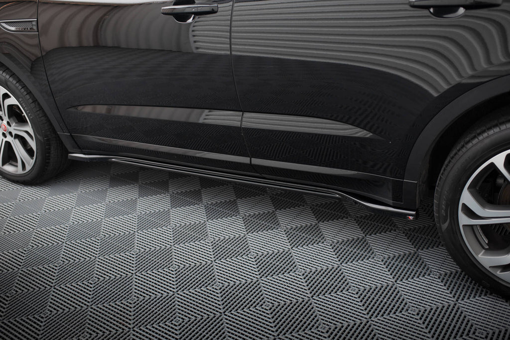 Maxton Design Street+ Seitenschweller Leisten passend für Jaguar E-Pace R-Dynamic X540 schwarz Hochglanz