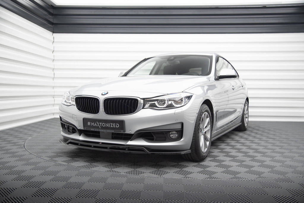 Maxton Design Street+ Spoilerlippe Front Ansatz passend für BMW 3er GT F34 schwarz Hochglanz