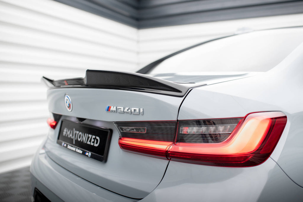 Maxton Design Spoiler CAP 3D passend für BMW M340i / 3 M-Paket / M3 Limousine G20 schwarz Hochglanz