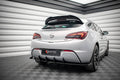 Maxton Design Robuste Racing Diffusor Heck Ansatz + Flaps passend für Opel Astra GTC OPC-Line J schwarz Hochglanz