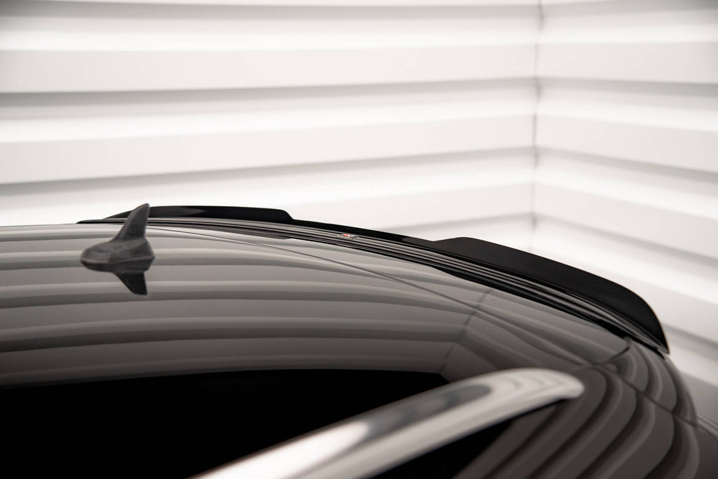 Maxton Design Spoiler CAP V.1 passend für Audi A6 C7 Avant schwarz Hochglanz
