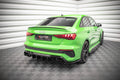 Maxton Design Heck Ansatz Flaps Diffusor passend für Audi RS3 Limousine 8Y schwarz Hochglanz