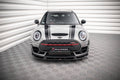 Maxton Design Street+ Spoilerlippe Front Ansatz V.4 passend für Mini Cooper Clubman John Cooper Works F54 Facelift schwarz Hochglanz