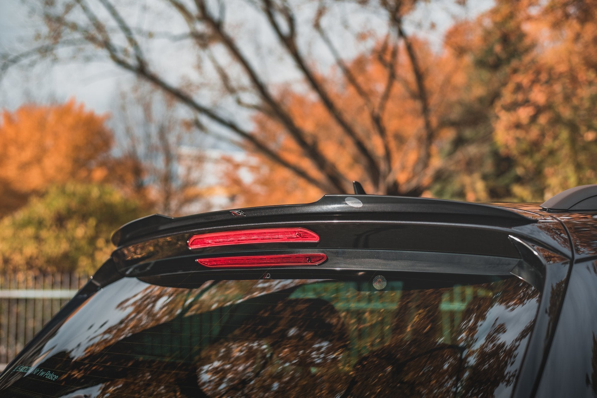 Maxton Design Spoiler CAP passend für Skoda Karoq Sportline schwarz Hochglanz