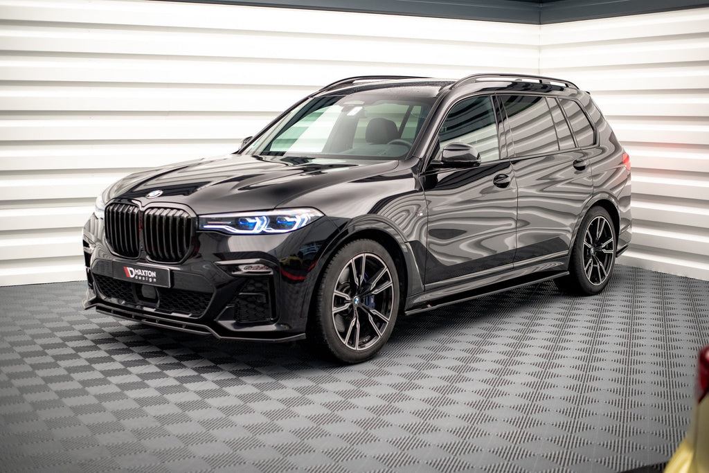 Maxton Design Street+ Seitenschweller Leisten passend für BMW X7 M-Paket G07 schwarz Hochglanz