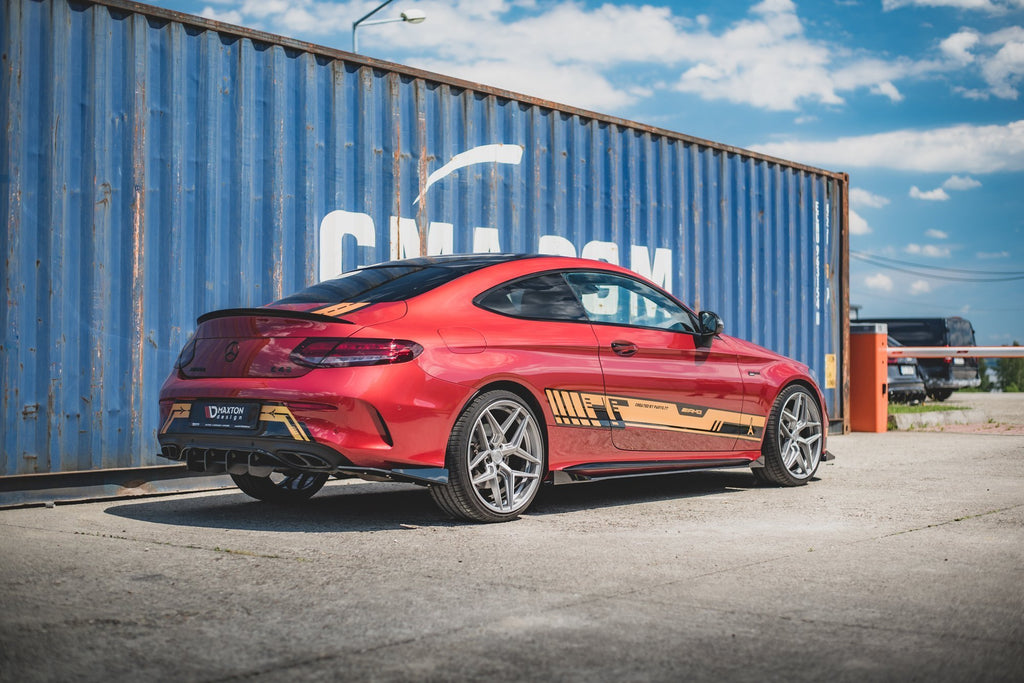 Maxton Design Street Pro Heckschürze passend für Mercedes-AMG C43 Coupe C205