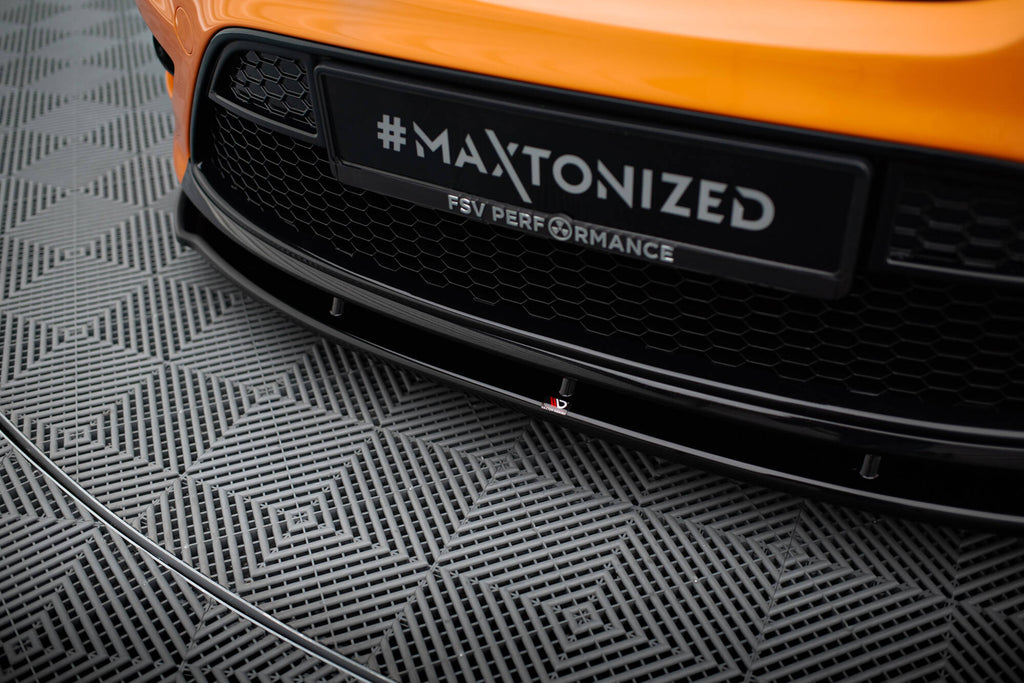 Maxton Design Street+ Spoilerlippe Front Ansatz passend für Ford Focus ST Mk2 FL schwarz Hochglanz
