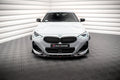 Maxton Design Street+ Spoilerlippe Front Ansatz V.2 + Flaps passend für BMW 2 Coupe M-Paket / M240i G42