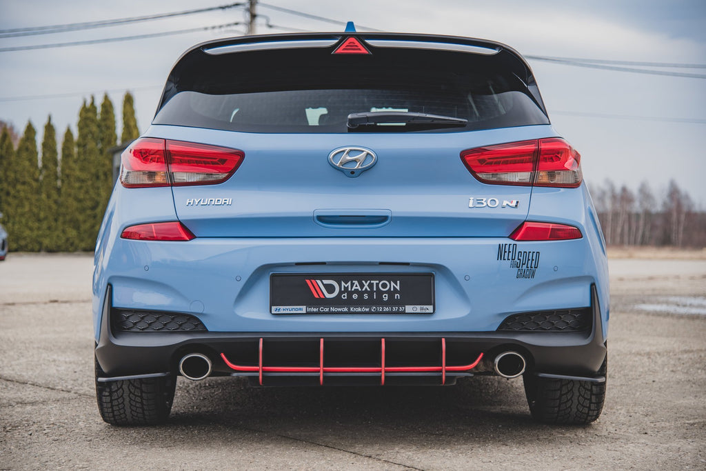 Maxton Design Street Pro Heck Ansatz Flaps Diffusor passend für Hyundai I30 N Mk3 Hatchback