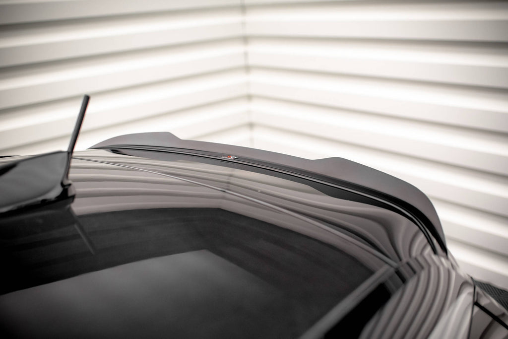 Maxton Design Spoiler CAP passend für BMW i3 S Mk1 Facelift schwarz Hochglanz